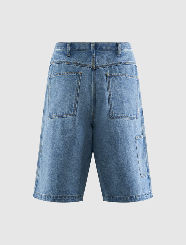 DENIM PAINTER SHORTS