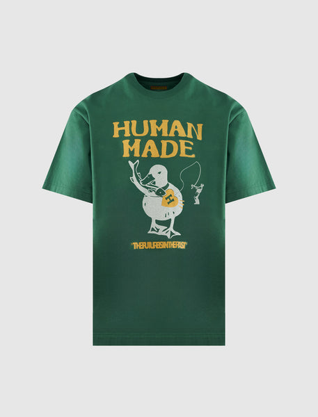 Human Made Fishing Duck Tee – Green Cotton| Social Status
