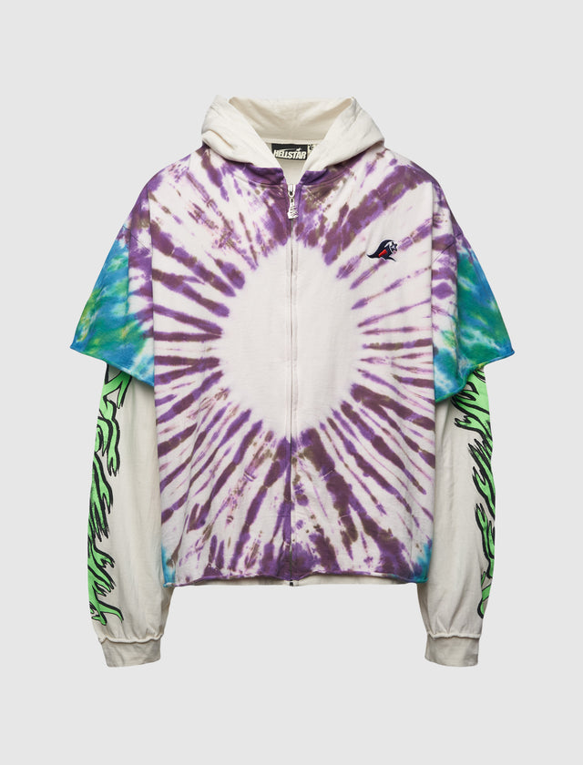 TYE-DYE ZIP-UP