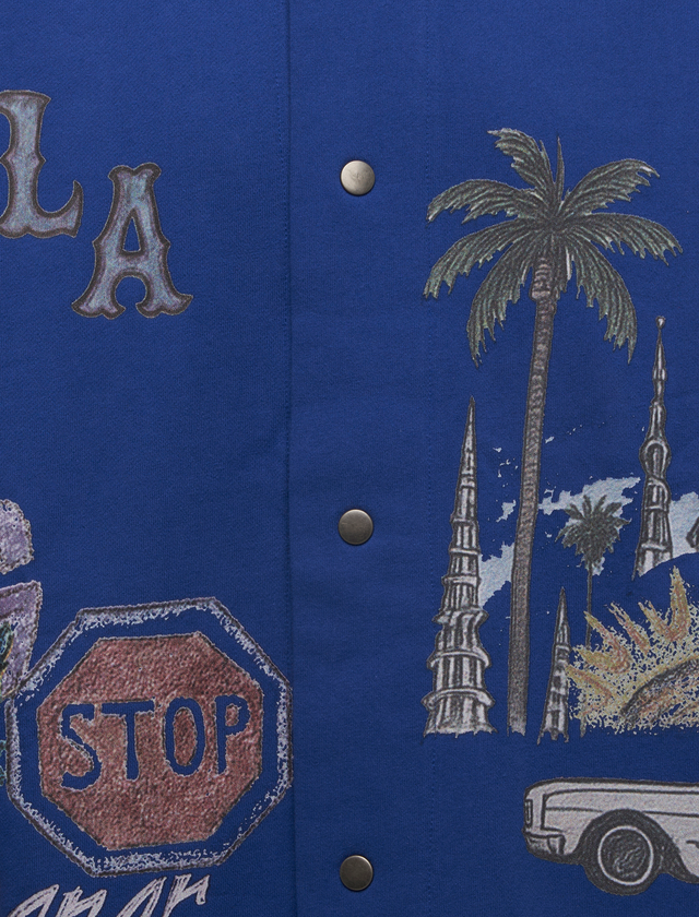 ALL OVER LA FLEECE COACHES JACKET