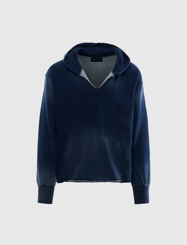 HEAVYWEIGHT RAW CROPPED HOODIE