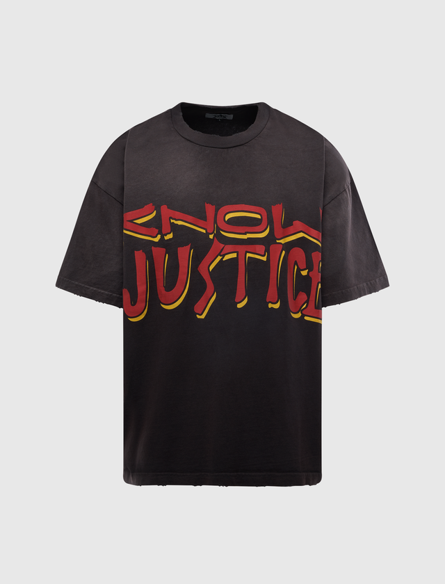 KNOW JUSTICE KNOW PEACE BOXY TEE