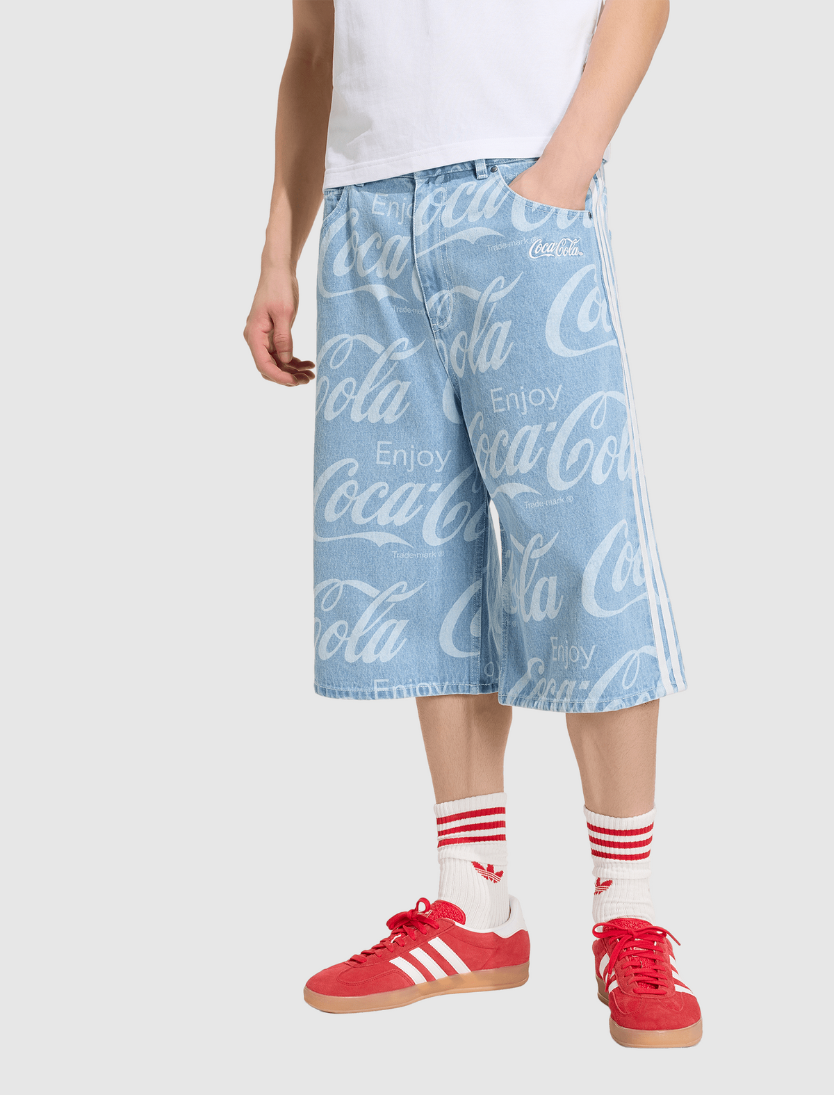 ADIDAS X COCA-COLA CLASSIC SPORT DENIM SHORT – Social Status