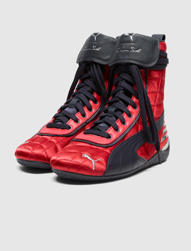 LAQUAN SMITH X SPEEDCAT MID "RED/BLACK"