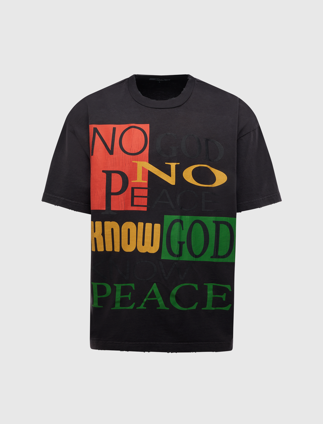 NO GOD NO PEACE BOXY TEE
