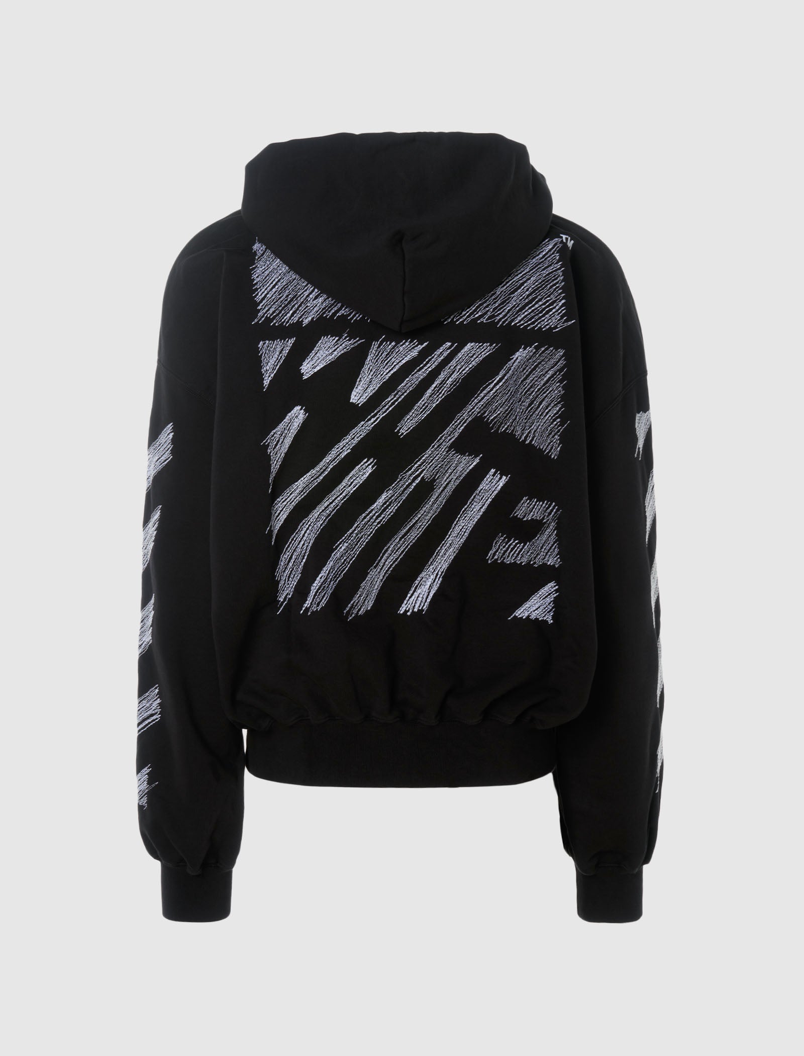 Bange for at dø niveau I stor skala OFF-WHITE SCRIBBLE DIAGONAL HOODIE