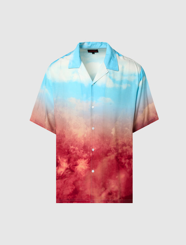 HEAVEN AND HELL BUTTON-DOWN SHIRT