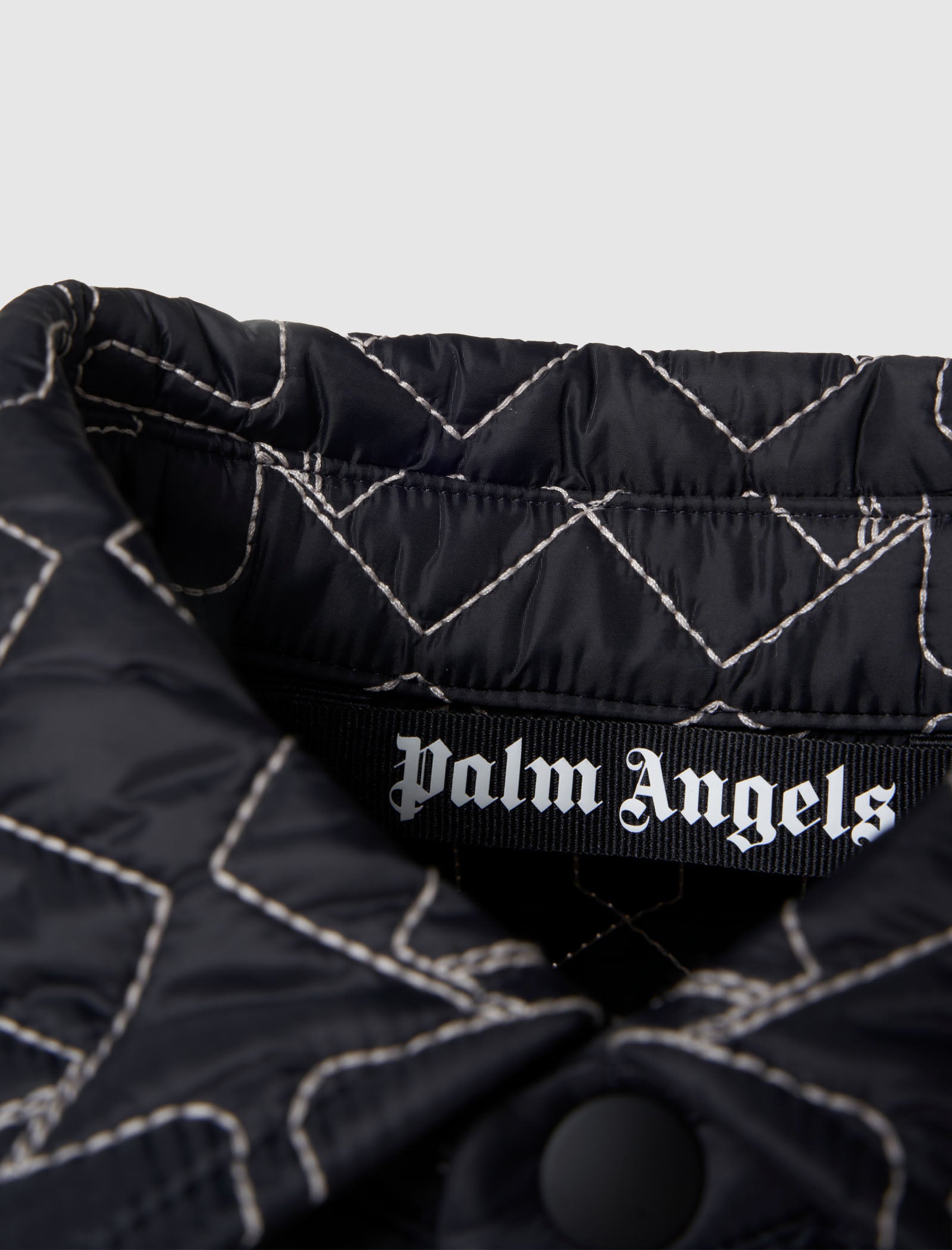 PALM ANGELS QUILTED OVERSHIRT JACKET