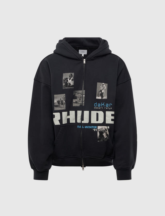 WINTER 91 RALLYE ZIP-UP HOODIE