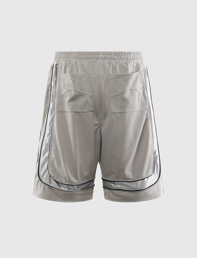 WEITE MESH-SHORTS MIT COLLEGE-LOGO