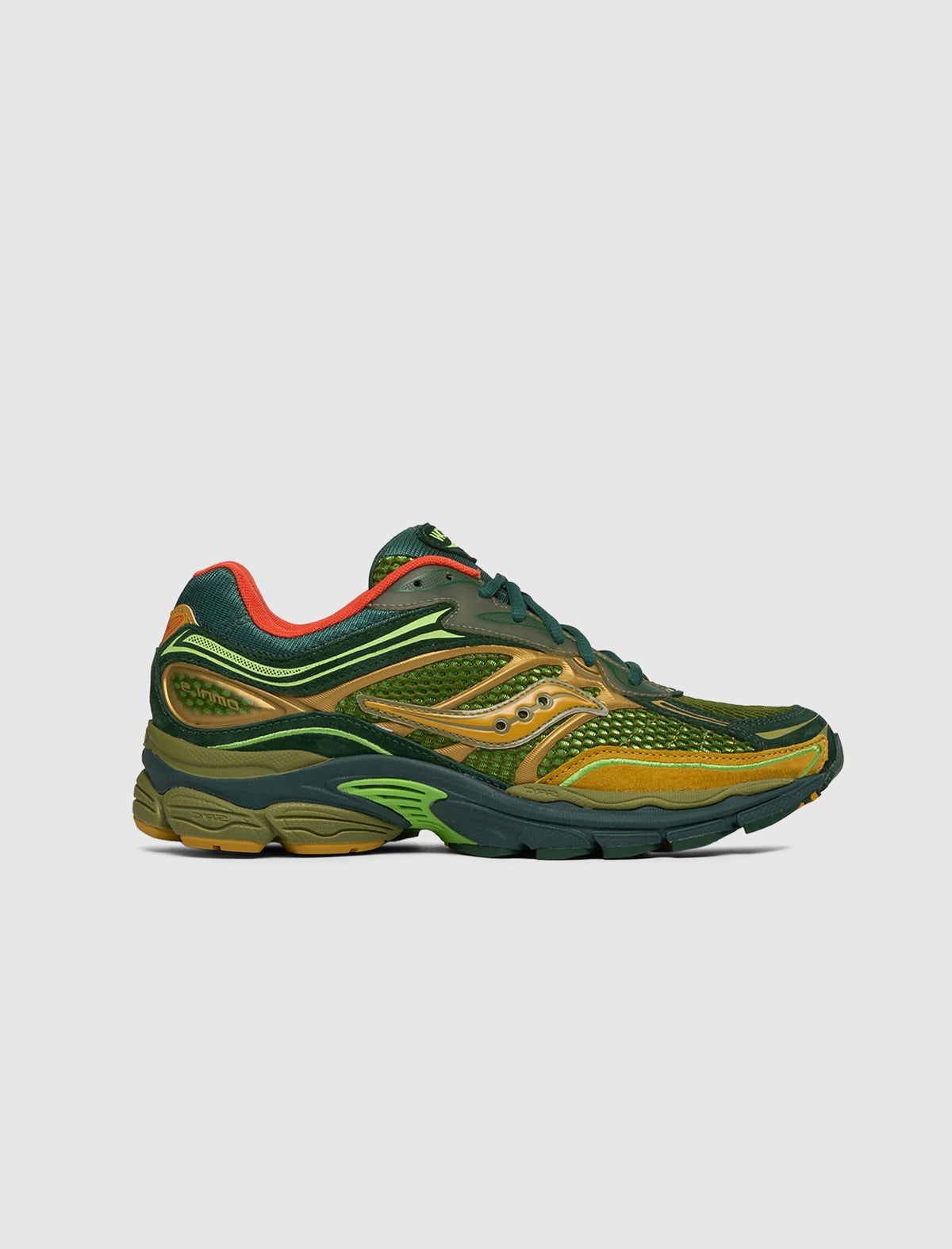 Saucony ProGrid Omni 9 in Green and Orange

 ****BRAND NEW****** Saucony Progrid Omni 9 Green Orange - S70869-1 - Starcow  main image 2