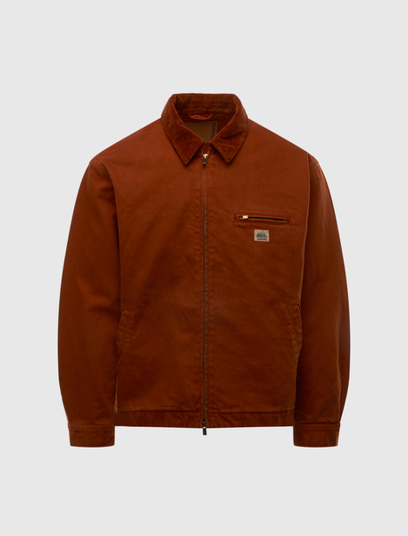 VOWELS CORD COLLARED ZIP-UP JACKET – Social Status