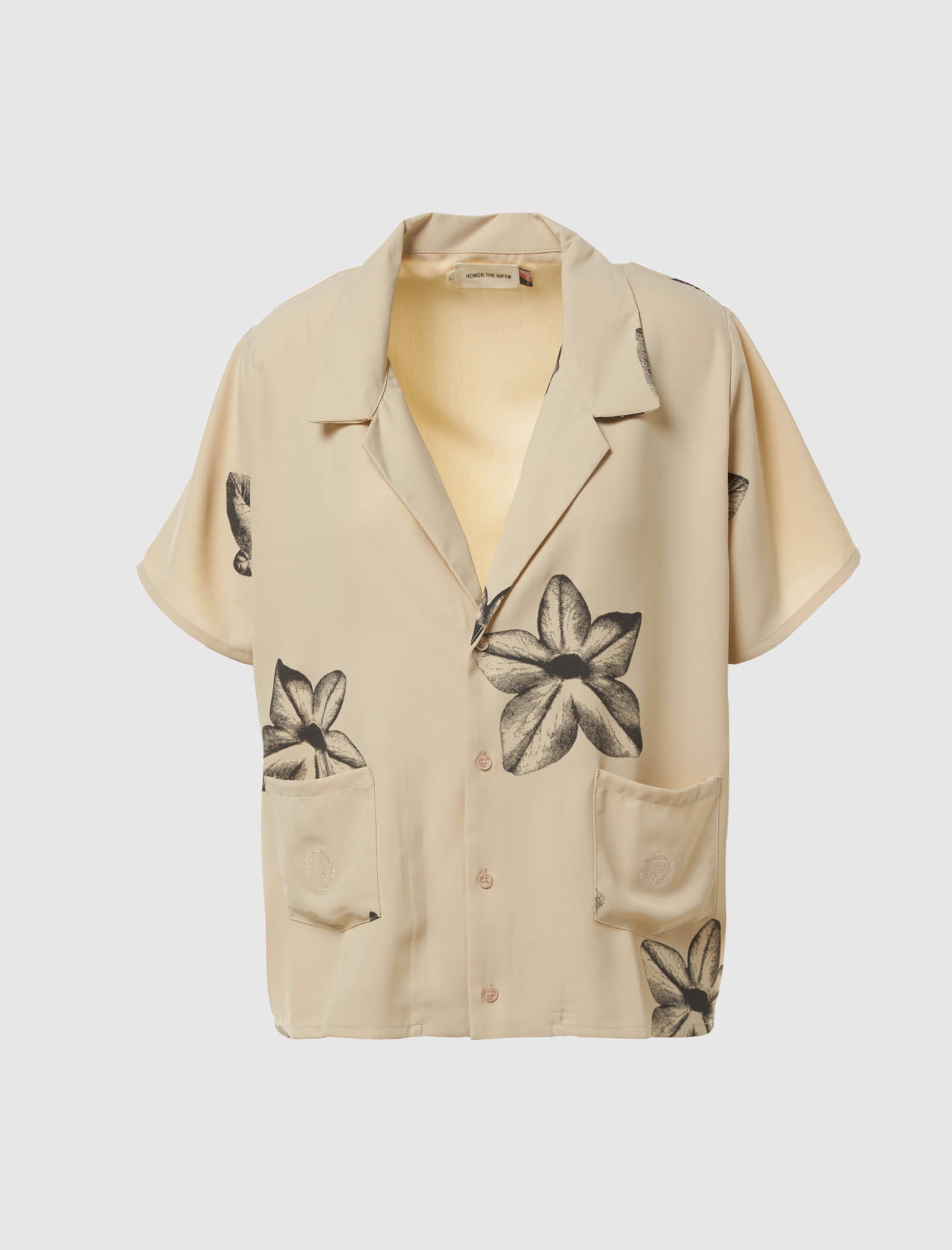 HONOR THE GIFT WOMEN'S FLORAL CAMP BUTTON UP SHIRT