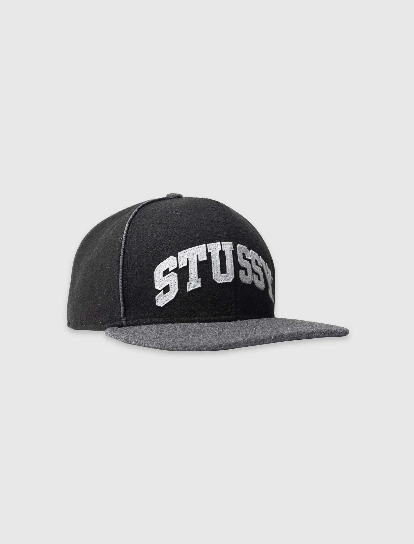 STUSSY MELTON PIPED CAP
