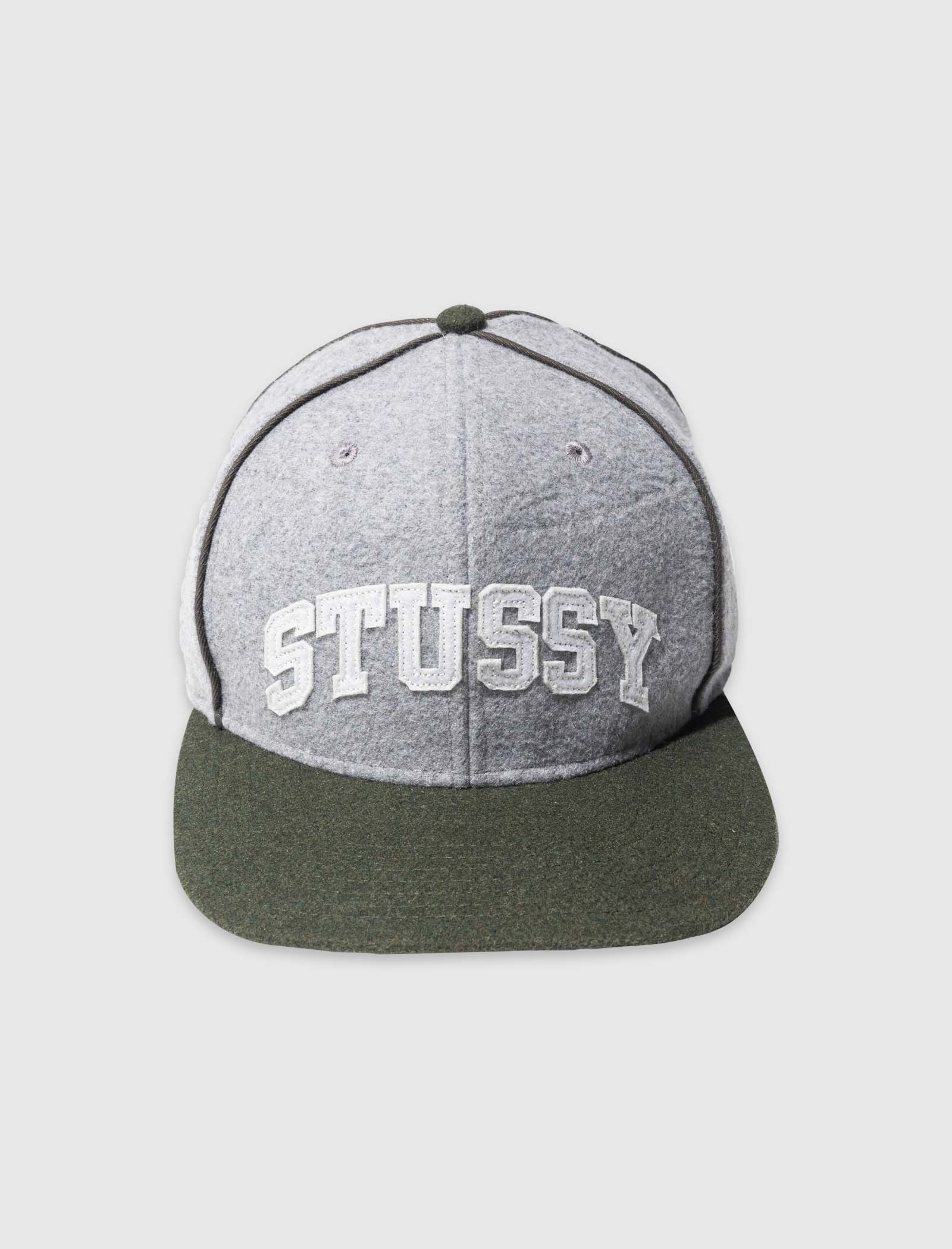 STUSSY MELTON PIPED CAP