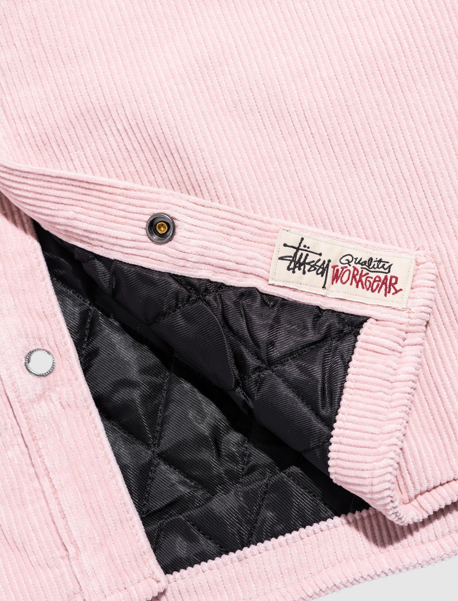 STÜSSY CORDUROY QUILTED OVERSHIRT