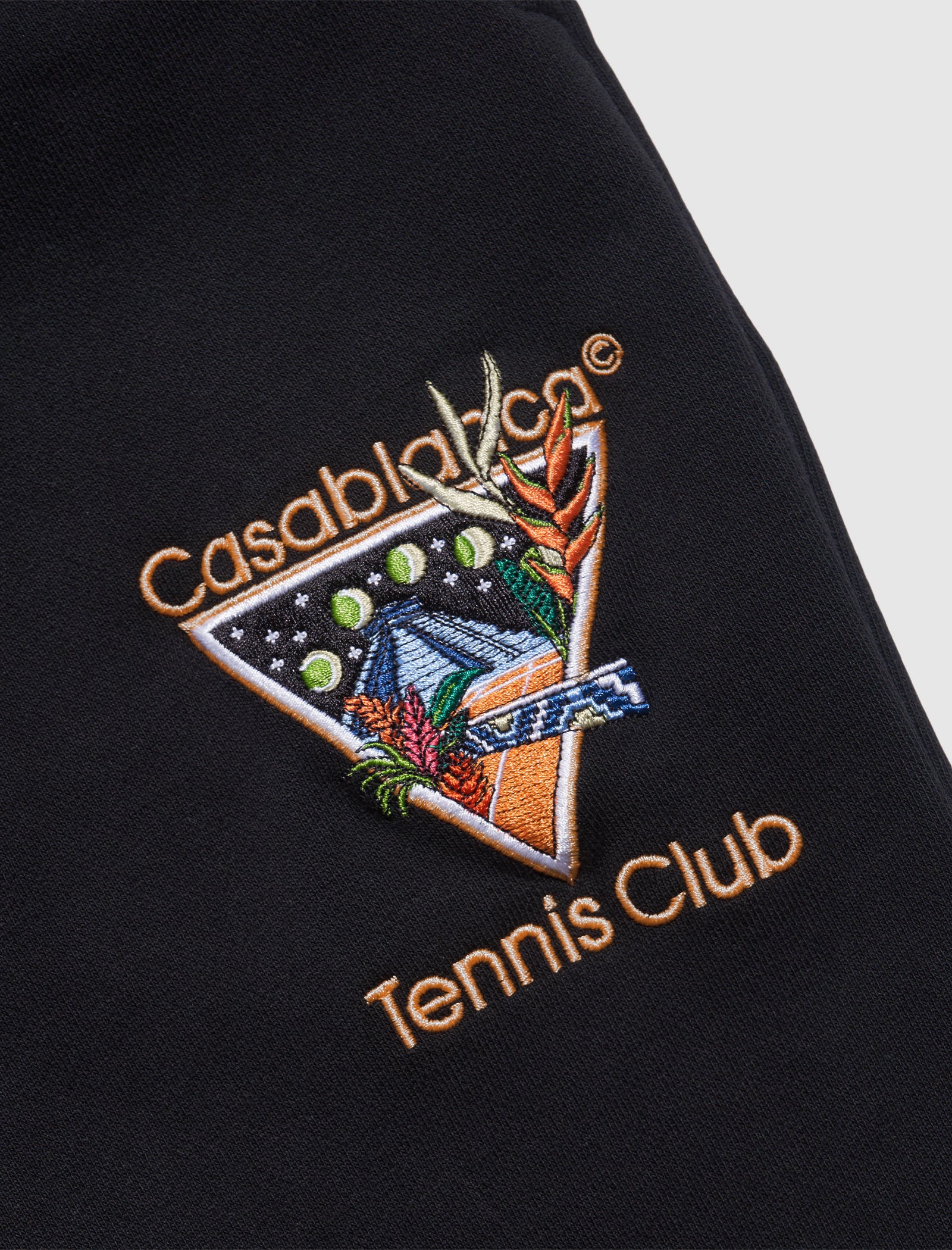 CASABLANCA TENNIS CLUB EMBROIDERED SWEATPANT