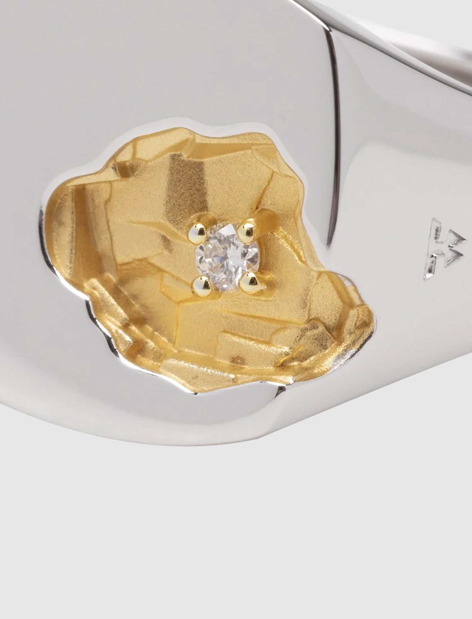 TOMWOOD MINED RING LARGE DIAMOND – Social Status