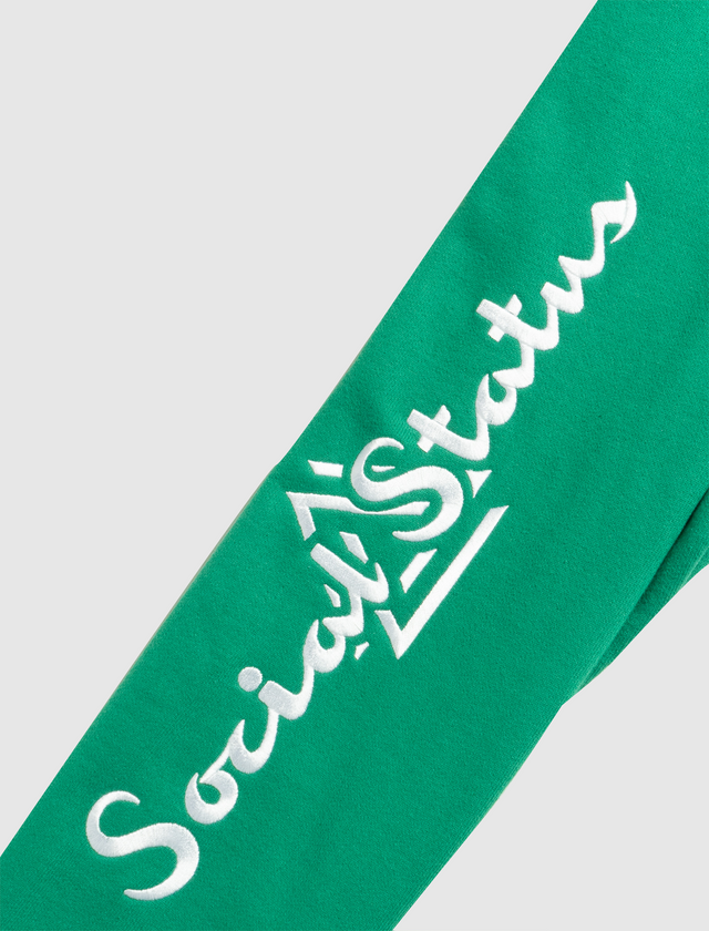 SOCIAL STATUS REVERSE WEAVE PULLOVER HOODIE